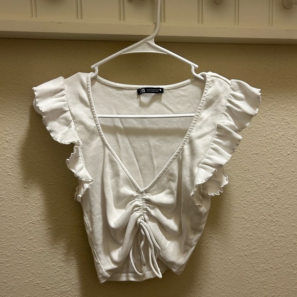 Zara Crop Blouse - Picture 1 of 3